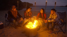 Load image into Gallery viewer, People gathering around the Ecoflame Smokeless fire pit
