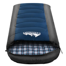 Load image into Gallery viewer, Weisshorn Sleeping Bag Bags Single Camping Hiking -20°C to 10°C Tent Winter Thermal Navy
