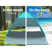 Load image into Gallery viewer, Weisshorn Pop Up Beach Tent Camping Hiking 3 Person Sun Shade Fishing Shelter
